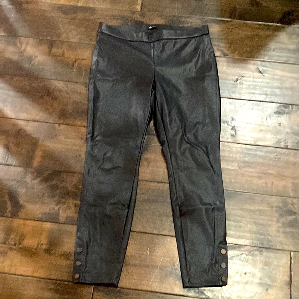 Vegan leather leggings